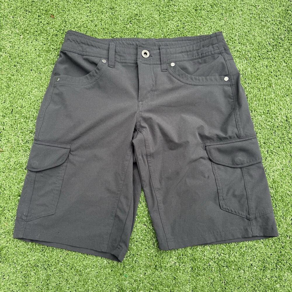 Kuhl Women’s Kuhl Freeflex Cargo Short, Size 0, 10” Inseam, Charcoal Grey, EUC